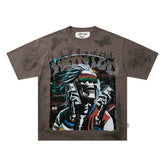 BKYS Vintage Portrait Studded Graphic Loose Fit High Street Tee