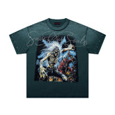 Rare Peace Desert Fade Rhinestone Graphic Streetwear Tee