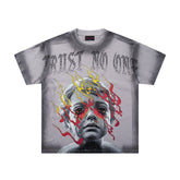 Rare Peace Solstice Vintage Rhinestone Oversized Graphic T-Shirt