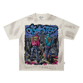 BKYS Crystal Portrait Vintage Fade Street Style Graphic T-Shirt