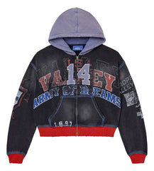 Vale Forever Big 14 Zip Up Hoodie Black