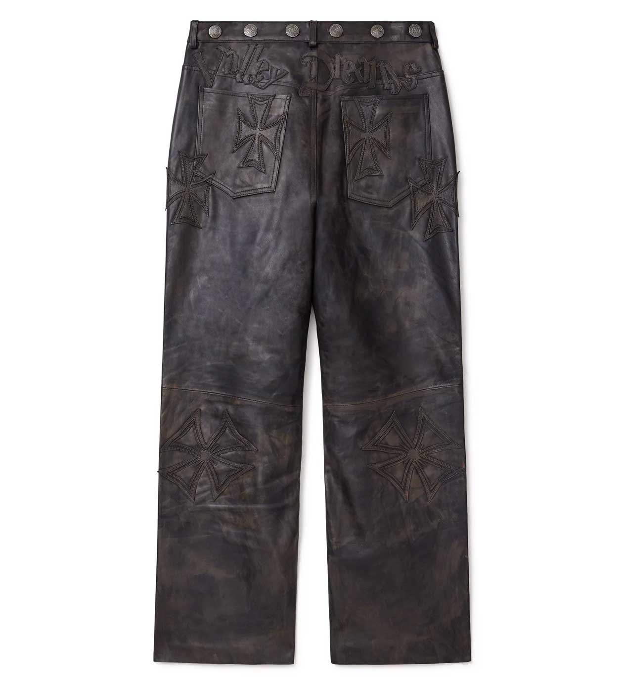 Vale Forever Croxxx Leather Pants Black