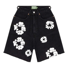 Denim Tears Cotton Wreath Denim Shorts Black